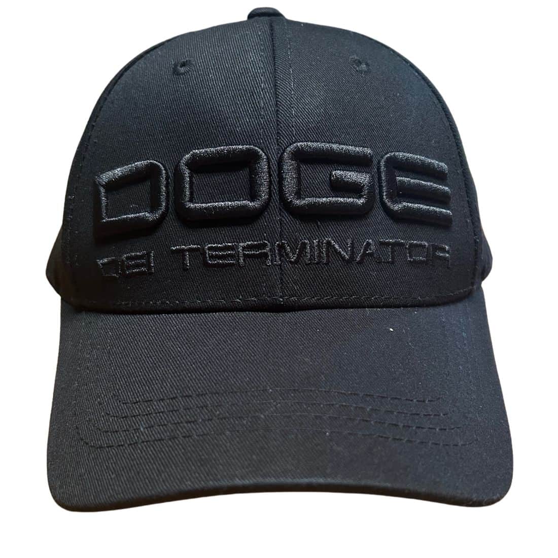 D.O.G.E DEI Terminator Hat featuring bold 'DEI Terminator' text on the front and 'Musk' on the back, showcasing a stylish design for tech enthusiasts.