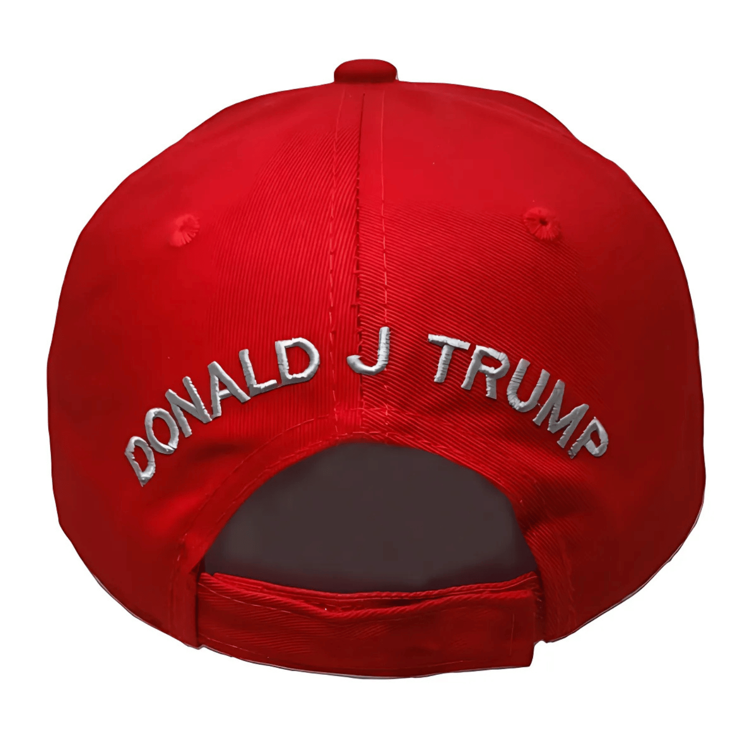 Trump Inauguration 45/47 Red and Silver Seal Hat featuring embroidered presidential seal and bold 'Trump 47' text against a bright red background.
