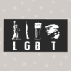 LGBT Liberty Guns Beer and Trump vinyl car bumper sticker