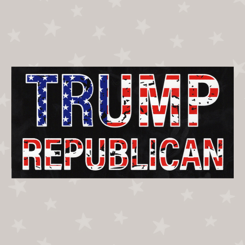 Trump Republican car bumper sticker