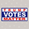 Trump Votes Matter vinyl car bumper sticker