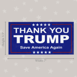 Car bumper sticker Trump 2024 save America