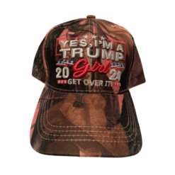 yes i'm a trump girl 2024 pink camo hat