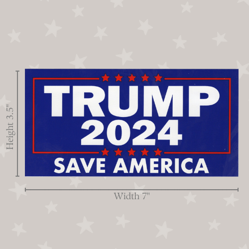 Trump 2024 save america car bumper sticker