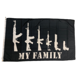 my family guns 3x5 flag
