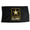 United States Army black double sided 3x5 flag