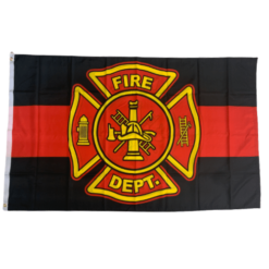 Fire Department seal 3x5 flag