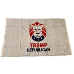 Trump republican flag with a lion 3x5 flag