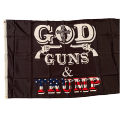 God guns and trump 3x5 flag