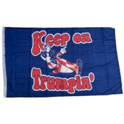Keep on Trumpin blue 3x5 flag