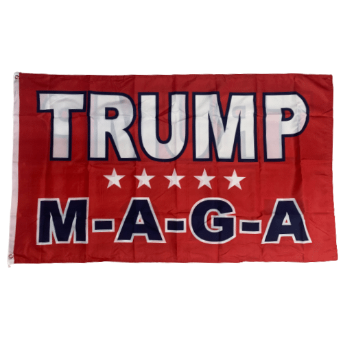 Trump MAGA red 3x5 flag
