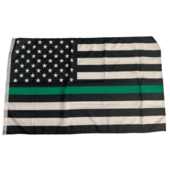 Thin Green line USA 3x5 Flag