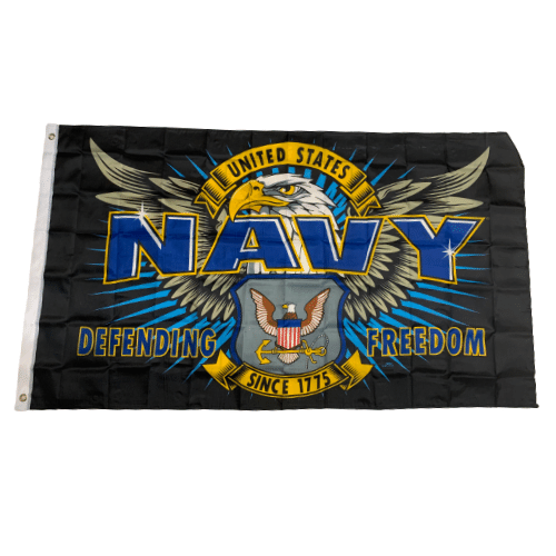 United States Navy Defending Freedom Since 1775 Flag