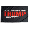 Gun owners for Trump black 3x5 flag