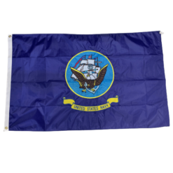 US navy flag with navy seal 3x5 double sided flag