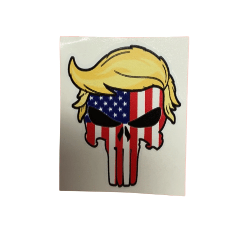 Patriotic Trump Punisher Mini Sticker