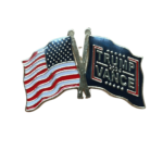 Trump Vance black Flag Pin