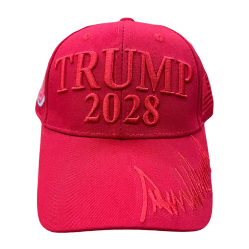 Red Trump 2028 Signature Hat