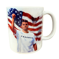 Charlie Kirk Freedom Watercolor 12oz Mug