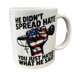 Charlie Kirk Patriotic Microphone 12oz Mug