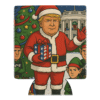 Trump Christmas “ICE Elves” Koozie featuring Santa Trump, patriotic gift, and ICE elves — a bold, satirical twist on holiday cheer.