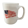 We are charlie 15oz ceramic mug with patriotic design