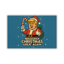 Playful Making Christmas Great Again postcards — 3-pack, blank back, printed on premium matte cardstock with bold, festive flair.