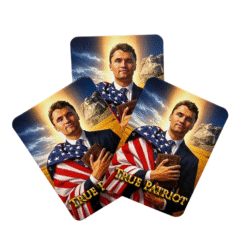 Alternative view of Charlie Kirk True Patriot Playing Cards W/ Magnet