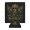 americana eagle and torch stating "defend liberty"