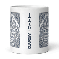 United States 250th Anniversary Heritage 12oz Mug featuring ornate Great Seal design — celebrating the U.S. Semiquincentennial and 250 years of strength, heritage, and freedom.