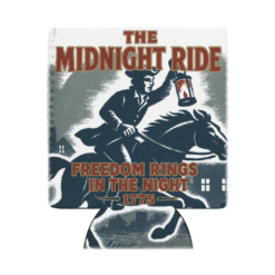 midnight town scene featuring paul revere