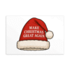 Bold Make Christmas Great Again postcards — 3-pack, blank back, printed on thick matte cardstock with festive patriotic flair.