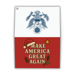 Patriotic Make America Great Again greeting cards, sold in a 3-pack. Blank inside and printed on premium matte cardstock.