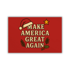 Patriotic Make America Great Again postcards — 3-pack, blank back, printed on premium matte cardstock with festive holiday style.