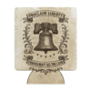 parchment-style koozie with liberty bell and statement "proclaim liberty throughout all the land"