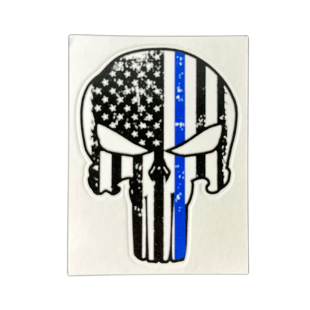 Thin Blue Line Punisher Sticker