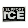 Vinyl credit card cover featuring a bold “I Support ICE” design with a chip cut-out.