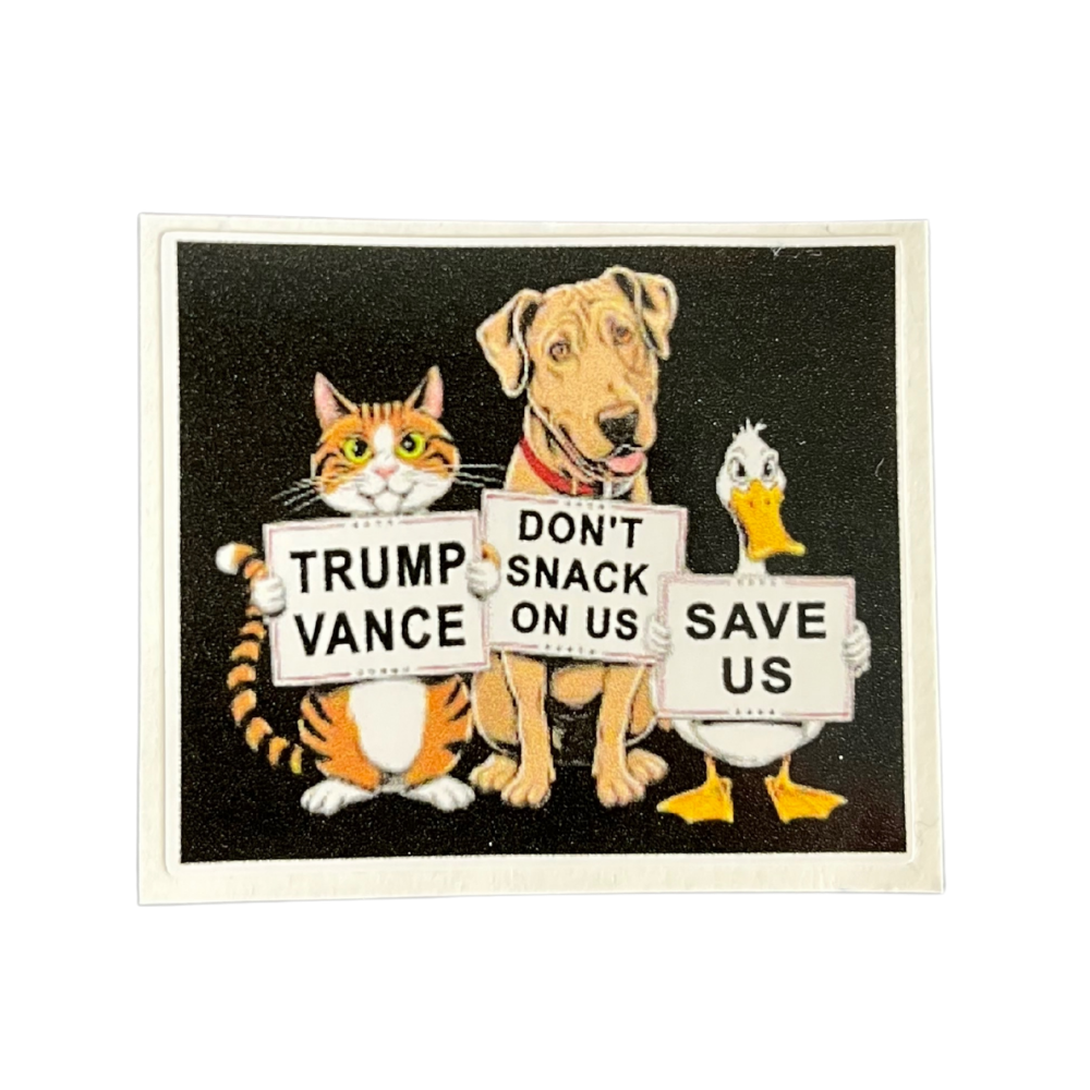 Trump Pets Save Us Sticker