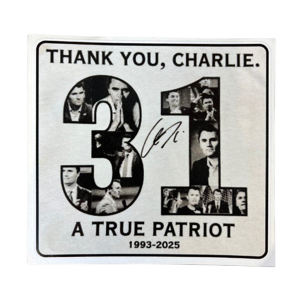 Charlie True Patriot Sticker