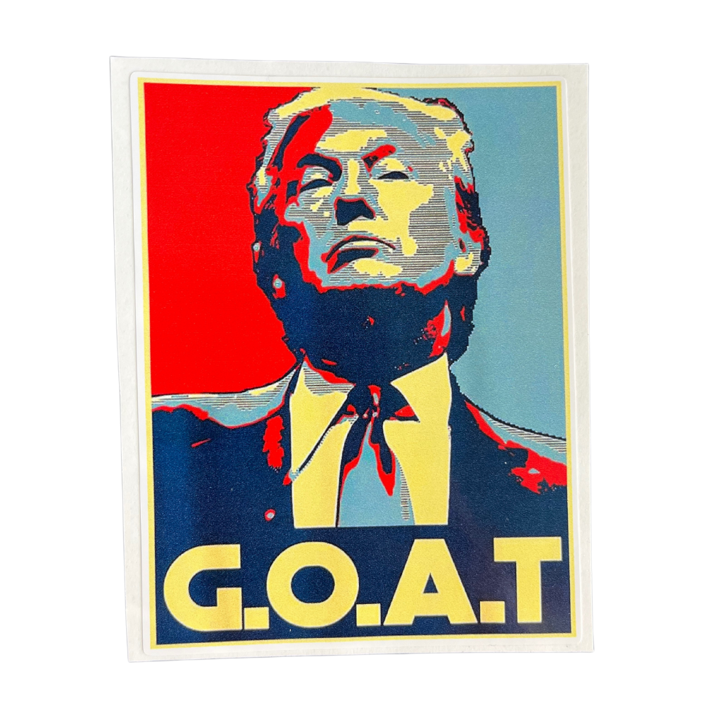 G.O.A.T. Trump Poster Sticker