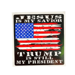 Jesus Is My Savior Black Sticker