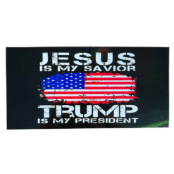 Jesus Savior Distressed USA Bumper Sticker