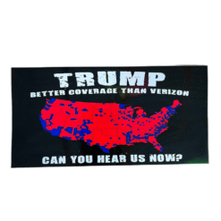 Trump Coverage Black Bumper Sticker