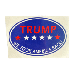 We Took America Oval Sticker