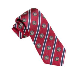 Red Truman Seal Silk Tie
