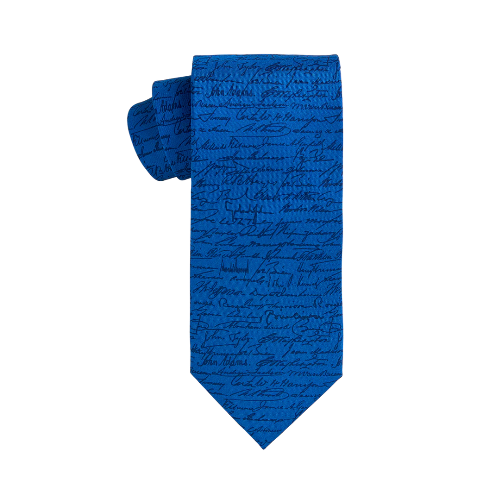 Blue Signature White House Tie