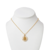 Gold-dipped pendant necklace inspired by the Great Seal of the United States — a symbolic, heritage-themed accessory blending polished style with patriotic significance.