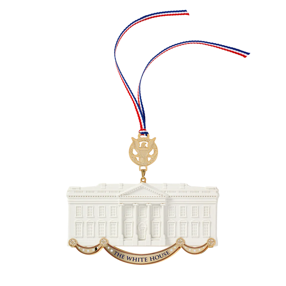 A commemorative ornament honoring James Hoban, offering a refined keepsake celebrating the architect behind the White House’s classic design.