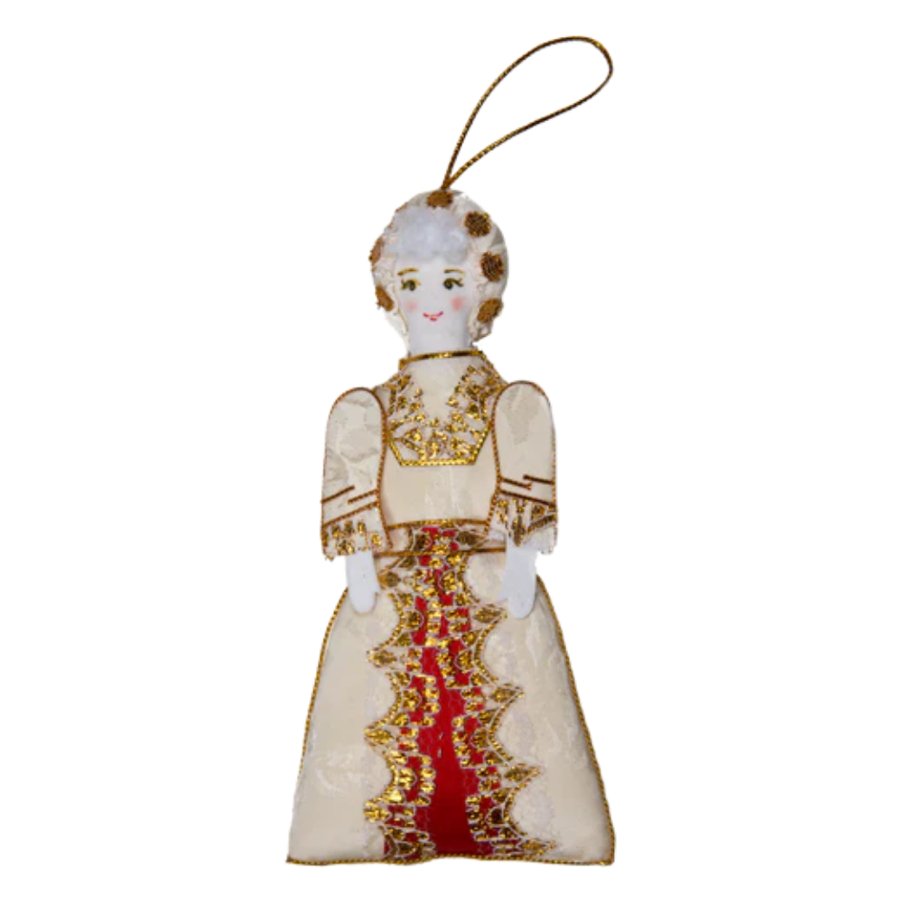 Martha Washington Handmade Felt Ornament