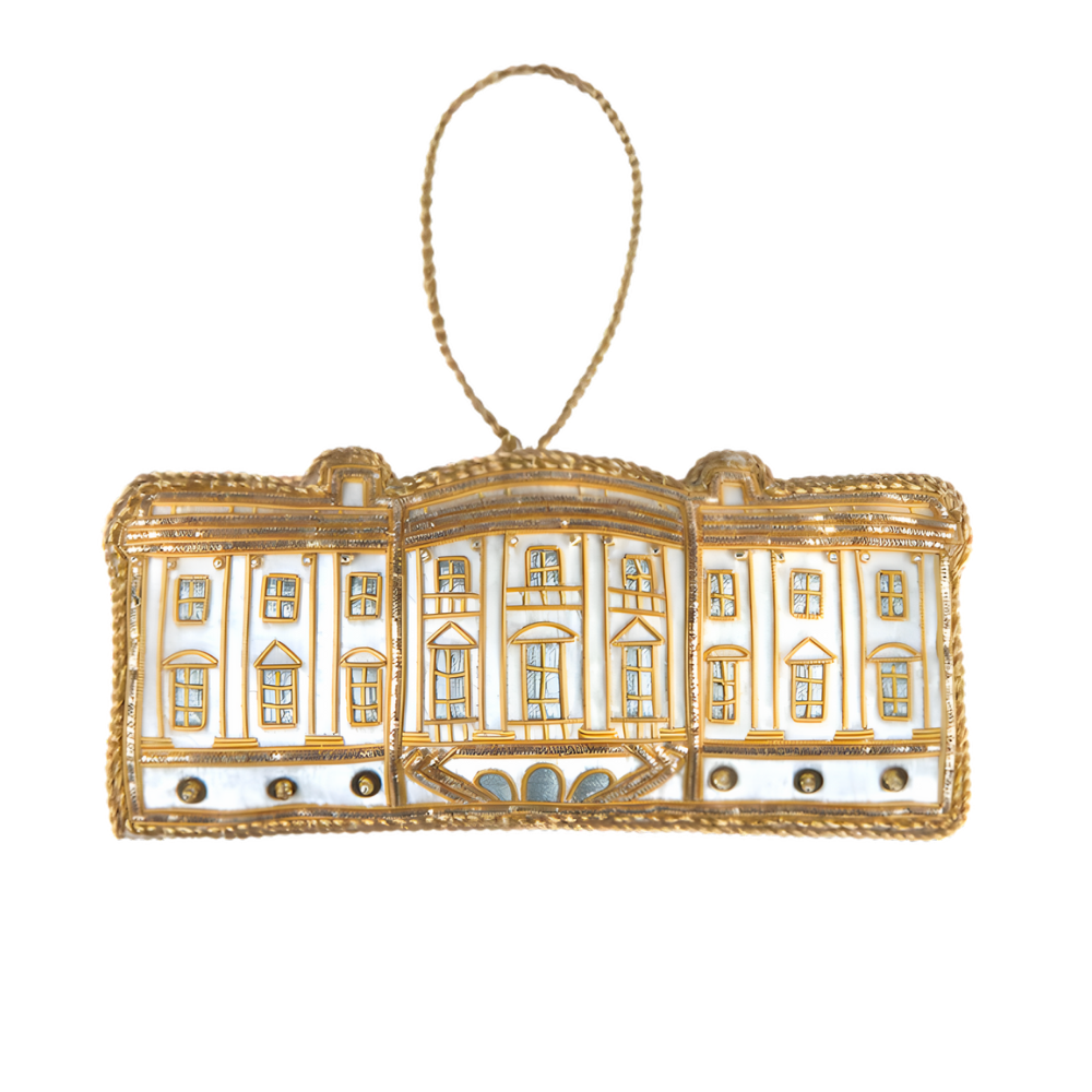 Handmade Felt White House Ornament